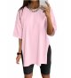Women’s Summer Casual Short Sleeve Oversize Workout T-Shirt