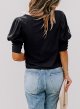 Women's Casual Tops Puff Sleeve Loose Blouses T Shirts