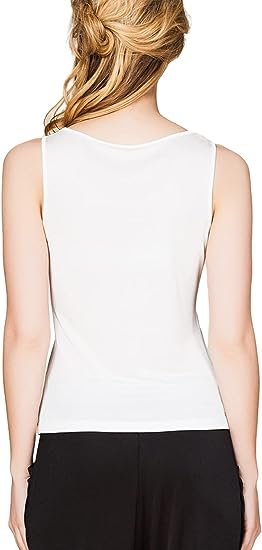 Womens Silk Tank Tops/Mulberry Silk Sleeveless Blouses/Summer Real Silk Sleeveless T-Shirt